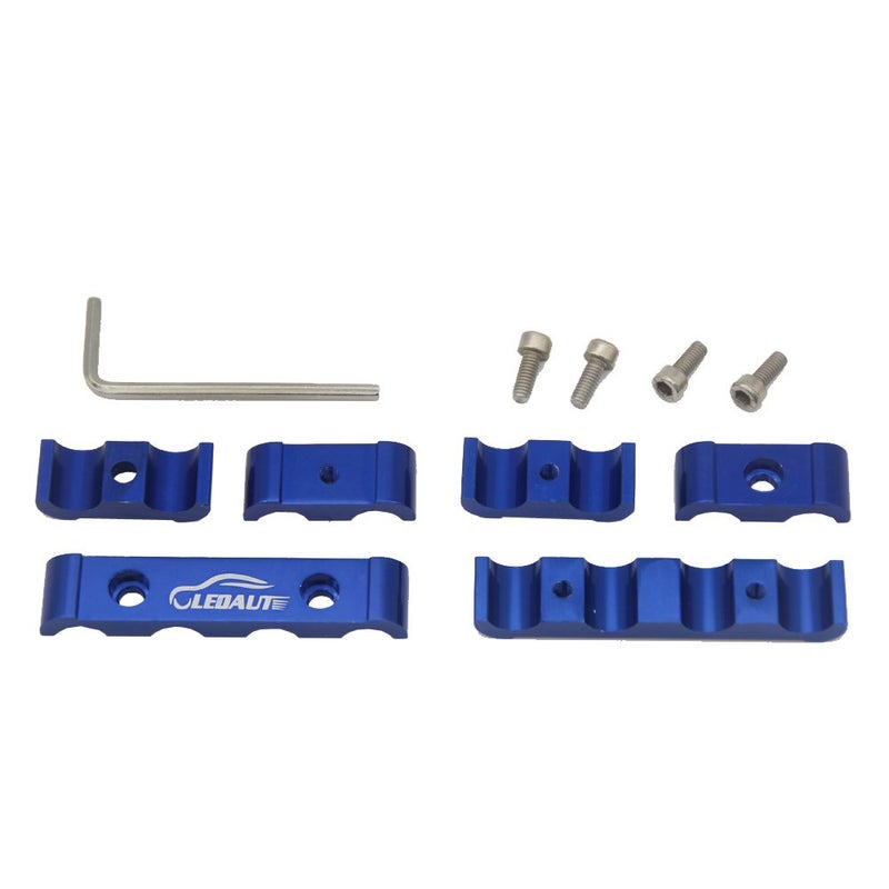 LEDAUT 12pc Blue Spark Plug Wire Separator Divider 8mm 9mm 10mm For Racing Car - Image 2
